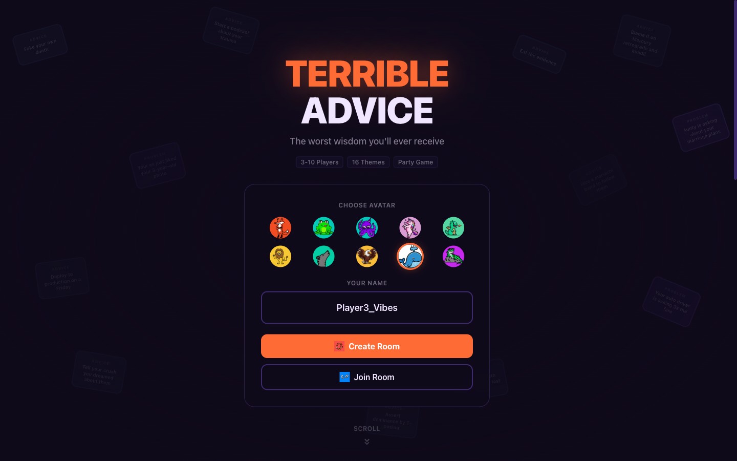 Terrible Advice project